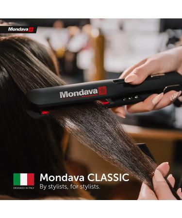MONDAVA Professional Ceramic Tourmaline Flat Iron Hair Straightener - Dual Voltage Digital Technology, Straighten & Style Wild Hair in Under 8 Min | Ionic Technology | CLASSIC - Buy Online on SooperMarket.com