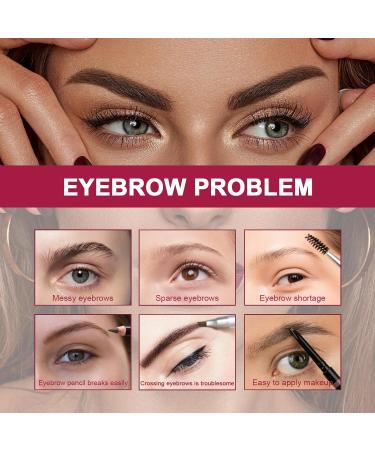 4D Laminated Eyebrow Care Kit | Waterproof & Long Lasting Brow Grooming | Home Use (Dark Brown - Buy Online on SooperMarket.com