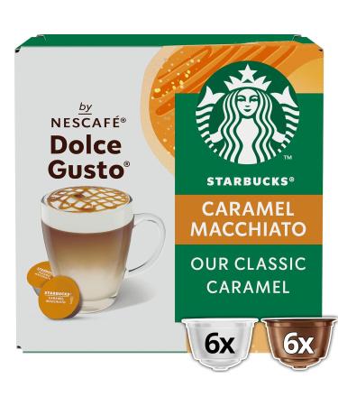 Buy STARBUCKS Caramel Macchiato Coffee Capsules - Nescaf Dolce Gusto - 72 Capsules (6 Packs of 12) - International Shipping Available - Buy Online on SooperMarket.com