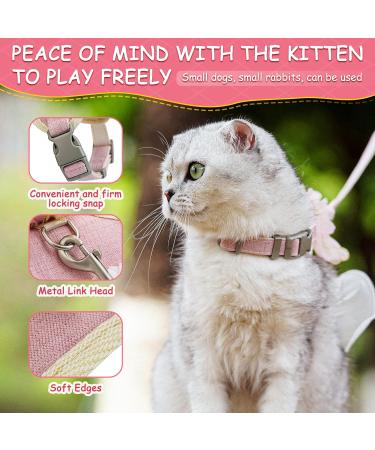 Escape Proof Pink Cat Harness and Leash Set for Small and Large Cats - Junsirs (Pink S 7.09-8.66 (18-22cm)) - Buy Online on SooperMarket.com
