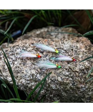 Goture Fly Fishing Flies Trout Nymph Streamer Minnow Shrimp Lure 4pcs 12#hook - Buy Online on SooperMarket.com