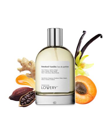 LOVERY Smoked Vanille Perfume Inspired by T.Ford Long Lasting Pure Vanilla Perfume for Women & Men Clean Fragrance Perfume Spray 100ml Perfumes for Womens Birthday - USA Smoked Vanilla USA 3.4 Fl Oz (Pack of 1)