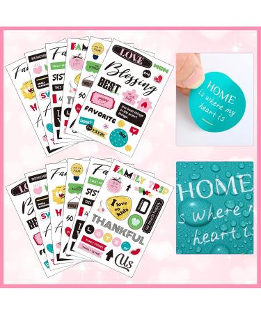 500pc Family Friend Theme Scrapbooking Sticker Decals - Waterproof Vinyl Memories Stickers for Album Embellishment (Family Theme) - Buy Online on SooperMarket.com