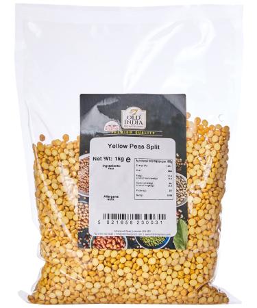 Old India Yellow Peas Split 1kg 1 kg (Pack of 1)