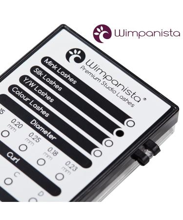 Premium Silk Eyelashes - Individual C Curl Extensions 0.15mm | 8-14mm Lengths | 16 Strips by Wimpanista - International Shipping Available - Buy Online on SooperMarket.com