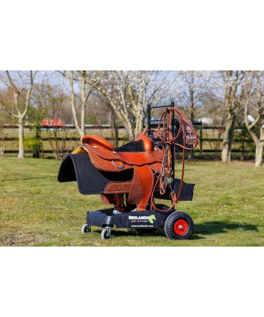 Nedlandic Saddle Cart with Western Saddle Holder | Premium Equine Gear for International Shipping - Buy Online on SooperMarket.com