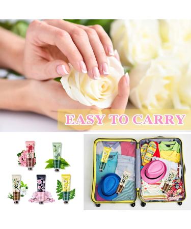 Buy 5 Pack Natural Plant Fragrance Hand Cream | Moisturizing Travel Size Lotion Set for Men & Women - Best Hand Care Gift - Buy Online on SooperMarket.com