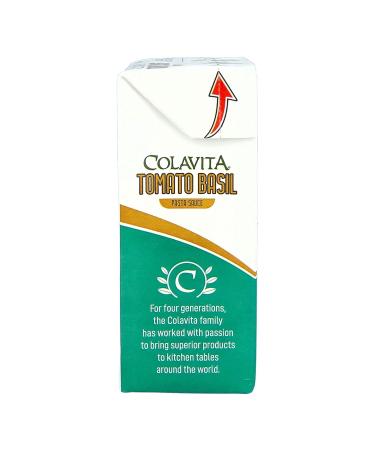 Colavita Tomato Basil Pasta Sauce Recart 13.76 Oz (Pack of 16) | Authentic Italian Recipe with Fresh Non-GMO Ingredients | Gluten-Free and Sustainable Packaging from Italy - Buy Online on SooperMarket.com