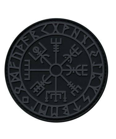 LEGEEON ACU Subdued Vegvisir Viking Compass Norse Rune Morale Tactical PVC Rubber Fastener Patch