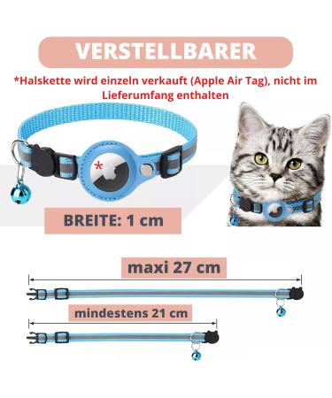 Croc-Cat Airtag Cat Neck Band - Safe Stylish Collar for Kittens & Small Dogs | Compatible with Apple Airtag | Anti-Strangulation Safety Buckle | Red - Buy Online on SooperMarket.com