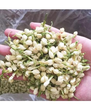 LeyuSmart Premium Jasmine Flower Tea: Dried Jasmine Buds Herbal Loose Leaf Tea 50g - Buy Online on SooperMarket.com