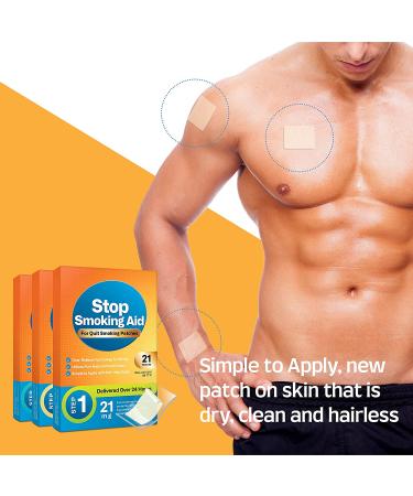 Neenoxtub Stop Smoking Patches - Step 1: Easy & Effective 21mg Anti-Smoking Stickers - Buy Online on SooperMarket.com