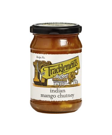 Tracklements Indian Mango Chutney The Ideal Condiment for Curries and Coronation Chicken or Partnered with Poppadoms or Indian Bread Gluten Free Vegetarian Friendly and Vegan Friendly 335g Jar