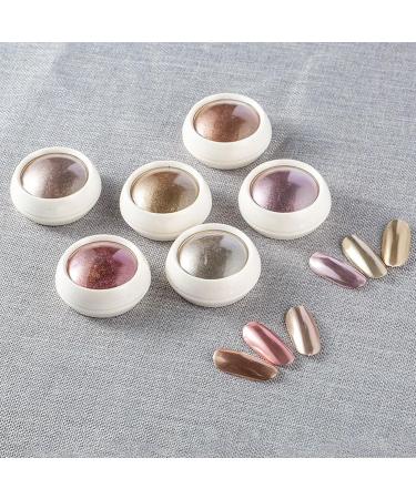 Chrome Nail Powder - 6 Boxes Magic Mirror Effect Rose Gold Holographic Glitter Powder for Nail Art Decorations - Buy Online on SooperMarket.com