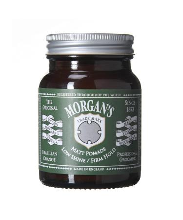 Morgan S MATT Pomade Low Shine/Firm HOLD 100G Black 100 g (Pack of 1) Unscented 100 g (Pack of 1)