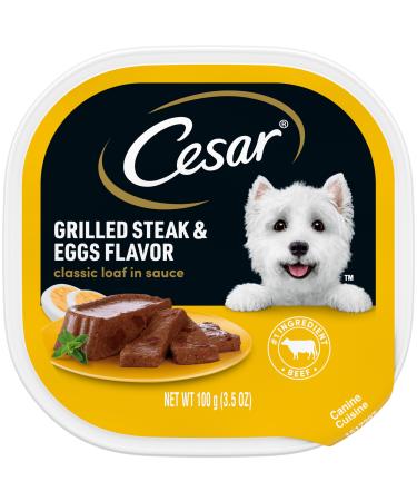 Cesar Breakfast Collection Gourmet Wet Dog Food, Pack of 24 Steak & Eggs