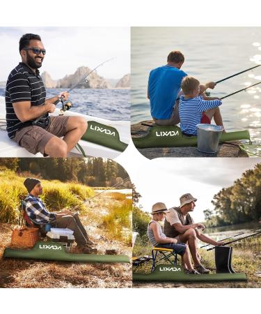 Lixada 55 Inch Portable Folding Fishing Rod Bag - Army Green | Protective Cover Case for Fishing Poles | Tackle Storage Solution - Buy Online on SooperMarket.com