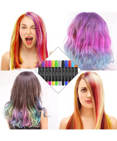 Jim&Gloria Dustless Hair Chalk: Temporary Color Dye for Teens - Halloween & Birthday Gift Ideas for 12-14 Year Old Girls - Buy Online on SooperMarket.com