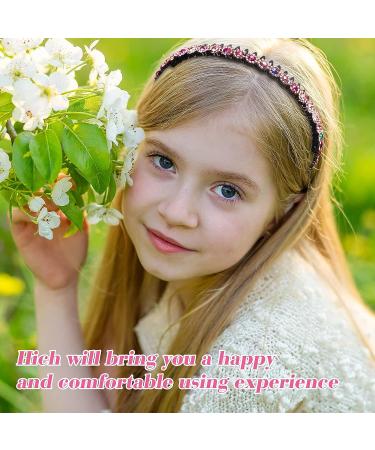 Rhinestone Teeth Comb Headbands - 8 Piece Set | Crystal Wave Headband for Women and Girls - Non-Slip Hair Accessories - Buy Online on SooperMarket.com