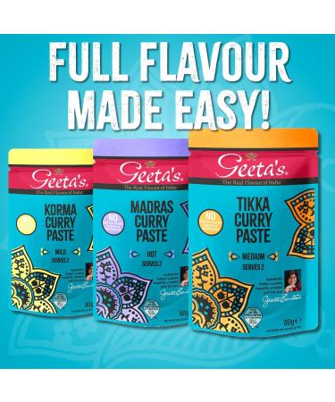 Geeta's Madras Curry Paste 12x80g - Buy Online on SooperMarket.com