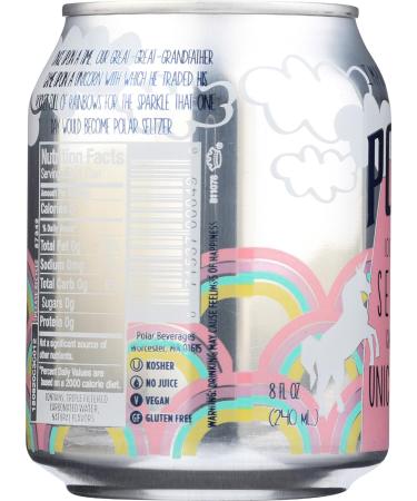Polar Beverages Unicorn Kisses Seltzer 8oz 6 Pack - Refreshing Sparkling Water - Buy Online on SooperMarket.com