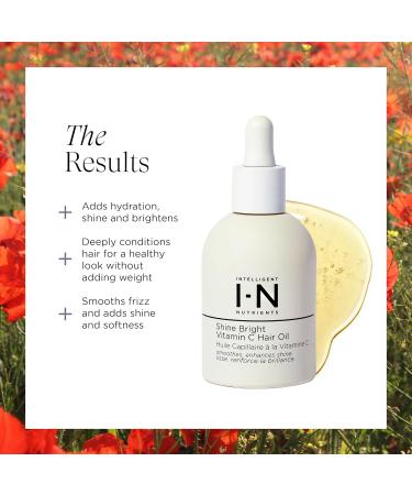 Intelligent Nutrients Shine Bright Vitamin C Hair Oil - Luxurious Radiance & Strengthening for All Hair Types - Vegan 1.7 Oz - Buy Online on SooperMarket.com