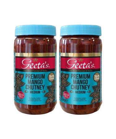 Geeta's Premium Mango Chutney Medium 1.5kg Indian Food Home Work Caterers Cafes (2)
