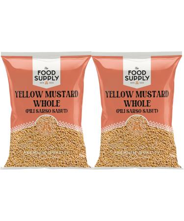 Yellow Mustard Whole 2x100g - Finest Premium Quality | 100% All Natural | No additives or preservatives