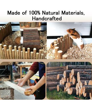 Longzhuo Hamster Wood Fence & Toys Natural Hiding Places Molar Exercises & Fun Bridges for Small Animals (50 cm) - Buy Online on SooperMarket.com