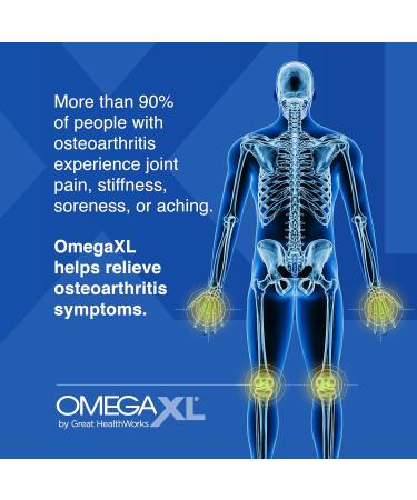OmegaXL Joint Support Supplement - Natural Muscle Support Green Lipped Mussel Oil Soft Gel Pills Drug-Free 120 Count 120 count (Pack of 1) - Buy Online on SooperMarket.com