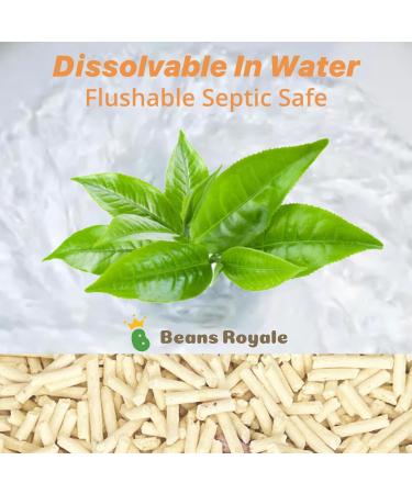 Beans Royale 2pcs Pack (6L x 2) Tofu Cat Litter Clumping Kitty Litter Flushable Dust Free Odor Control Low Tracking Vanilla - Buy Online on SooperMarket.com
