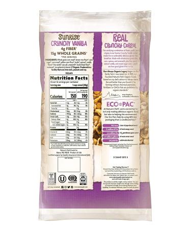 Nature's Path Organic Gluten Free Vanilla Crunchy Cereal - 1.48 lbs | Non-GMO, Earth Friendly Packaging | 15g Whole Grains, 4g Fiber - Buy Online on SooperMarket.com