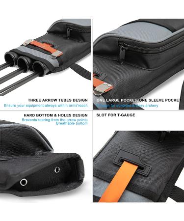 Perogen Flipside Archery 3-Tube Hip Quiver - Grey Waist Hanged Carry Bag - Buy Online on SooperMarket.com