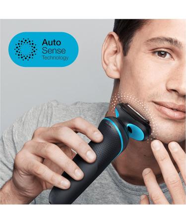 Buy Braun Series 5 CS Razor for Men - Electric Shaver with 3 Flexible Blades & Beard Trimmer | M4500CS Turquoise & 53B Black - International Shipping Available - Buy Online on SooperMarket.com