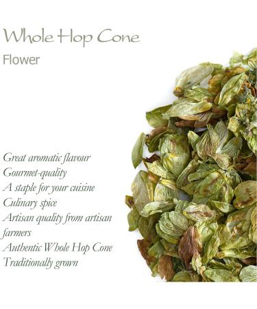 Organic Dried Whole Leaf Hops - 50g Pack - Ideal for Tea - Hop Cone Flowers Leaves - Buy Online on SooperMarket.com