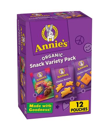 Annie's Variety Pack Cheddar Bunnies Bunny Grahams Cheddar Squares 12 ct