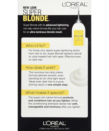L'Oreal Paris Super Blonde Creme Lightening Kit - 200 Bleach Blonde - Buy Online on SooperMarket.com
