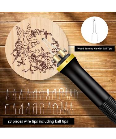 Wood Burning Kit for Beginners & Kids | Pyrography Tool with Wood Burning Tips | 110-127V Voltage | Single Pen Design - Buy Online on SooperMarket.com