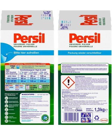 Persil Universal Powder Detergent - 20 Washloads | Deep-Purity-Plus Technology for Radiant Stains & Brightness - Shop Internationally - Buy Online on SooperMarket.com