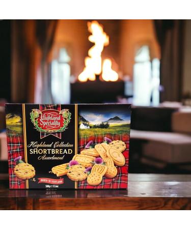 Highland Specialty Traditional Scottish Shortbread Cookies 500g Box Assorted Shapes (1) - Buy Online on SooperMarket.com