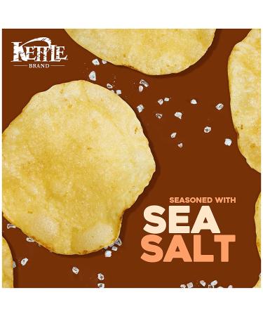 Kettle Brand Sea Salt Potato Chips - Gluten-Free & Non-GMO - 7.5 oz Bag - Buy Online on SooperMarket.com