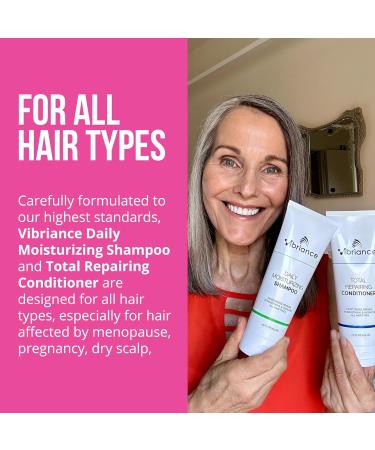 Vibriance Shampoo and Conditioner Set | Biotin Strengthening Shampoo & Moisturizing Conditioner for Aging Dry Damaged Hair International Shipping Available - Buy Online on SooperMarket.com