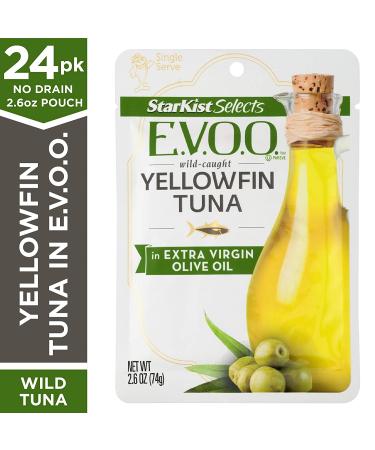 StarKist E.V.O.O. Yellowfin Tuna in Extra Virgin Olive Oil 2.6oz - Pack of 24 - Buy Online on SooperMarket.com