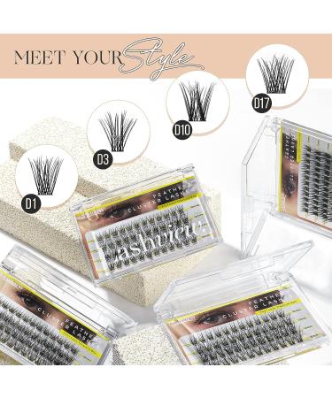 LASHVIEW DIY Cluster Lash Extensions for Self-Application - 48 Pcs, 3D Rapid Soft and Lightweight, Style D10 Mix (10/12/14/16mm) - Buy Online on SooperMarket.com
