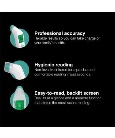 Braun TempleSwipe Digital Thermometer - Color Coded Temperature Guidance for Adults, Babies, Toddlers, and Kids - Buy Online on SooperMarket.com