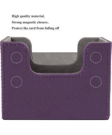 AEGIS GUARDIAN Commander Deck Box - Purple Leather Deck Box for MTG TCG - Holds 100+ Sleeved Cards - Collectible Card Storage - Buy Online on SooperMarket.com