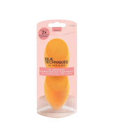 Buy Real Techniques Makeup Sponge & Setting Brush Set - 2 Color-Sorted Sponges + 1 Brush - International Shipping Available - Buy Online on SooperMarket.com