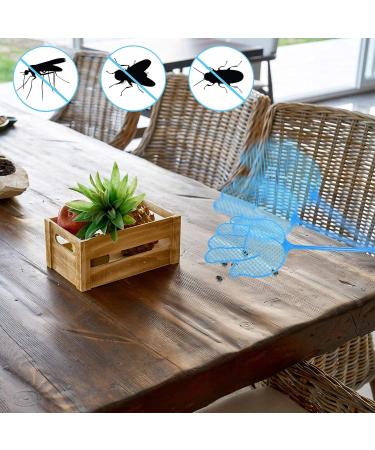 Rpanle Fly Clapping Set - 2 Extendable Telescopic Insect Catchers | Pink & Blue Fly Protection with Integrated Mosquito Scraps | International Shipping Available - Buy Online on SooperMarket.com