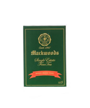 CEYLON BLACK TEA MACKWOODS SINGLE ESTATE LOOSE LEAF BROKEN ORANGE PEKOE (BOP) IN A CARTON - 200g