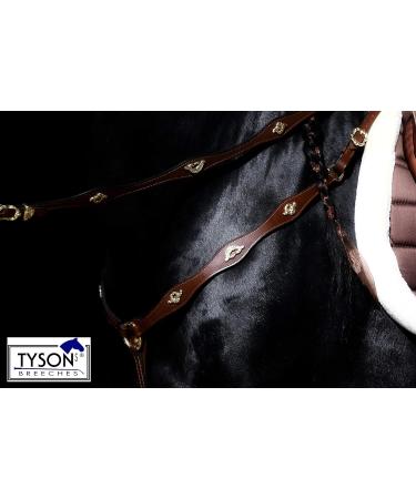 Jose Breastplate Show - Premium Portuguese & Spanish Black Brown for WB VB XF XXF Calfblood - International Shipping Available - Buy Online on SooperMarket.com